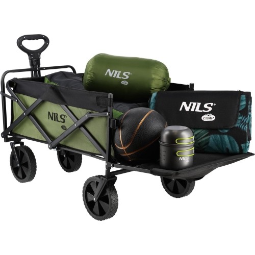 Wózek transportowy Nils Camp NC2602, 150 l, zielony