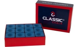 Kreda bilardowa Classic, niebieska, 12 szt.