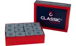 Kreda bilardowa Classic, szara, 12 szt.