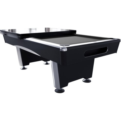 Billiard Table, Pool, Triumph Plus, Black, 8 ft., Club Cloth yellow green
