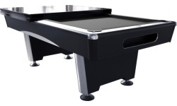 Billiard Table, Pool, Triumph Plus, Black, 8 ft., Club Cloth yellow green