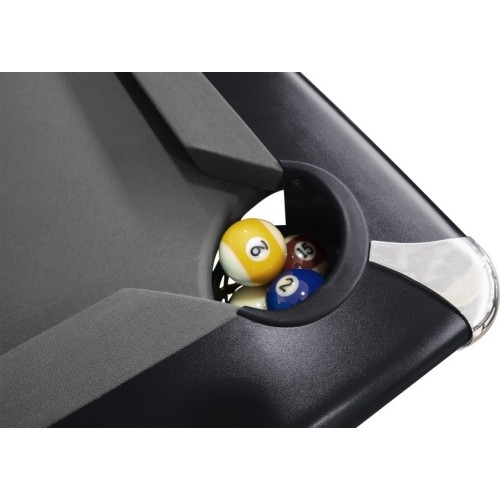 Billiard Table, Pool, Triumph Plus, Black, 8 ft., Club Cloth yellow green