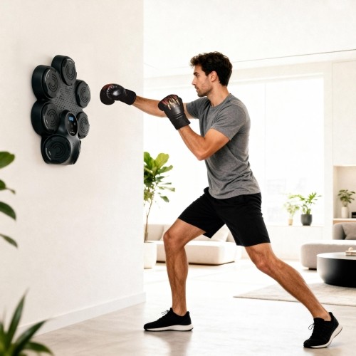 INTELLIGENT MUSIC BOXING MACHINE WITH BLUETOOTH AND BOXING GLOVES TB30 HMS