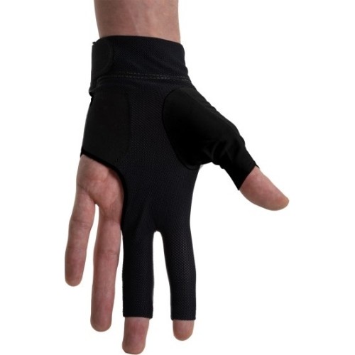 Rękawiczka bilardowa Dynamic Pro, bez palców, 3-palcowa, czarna, na lewą dłoń, L&XL