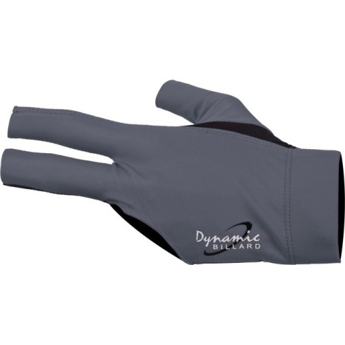 Rękawiczka bilardowa Dynamic Pro, 3-palcowa, czarno-szara, na lewą rękę, L&XL