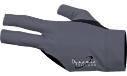 Rękawiczka bilardowa Dynamic Pro, 3-palcowa, czarno-szara, na lewą rękę, L&XL