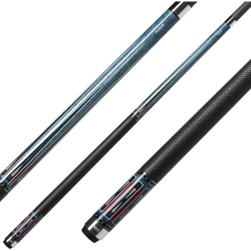 Billiard Cue, Pool, Cuetec Cynergy Nineball Blue Stain LTW, 3/8x14, 11.8mm