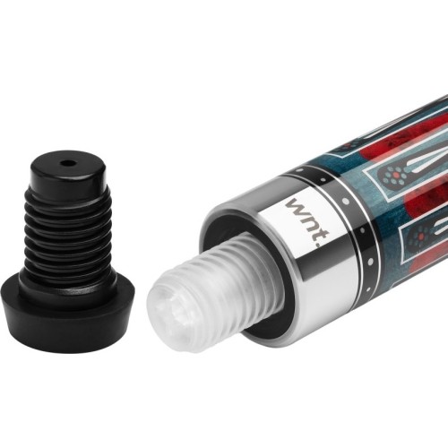 Billiard Cue, Pool, Cuetec Cynergy Nineball Blue Stain LTW, 3/8x14, 11.8mm