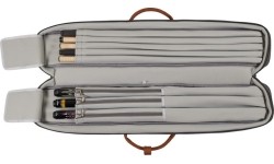 Miękkie etui na kij bilardowy Classic Challenger, szaro-brązowe, 3/5, 85 cm