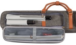 Miękkie etui na kij bilardowy Classic Challenger, szaro-brązowe, 3/5, 85 cm