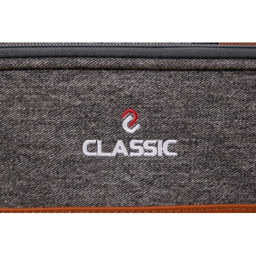 Miękkie etui na kij bilardowy Classic Challenger, szaro-brązowe, 3/5, 85 cm