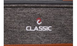 Miękkie etui na kij bilardowy Classic Challenger, szaro-brązowe, 3/5, 85 cm