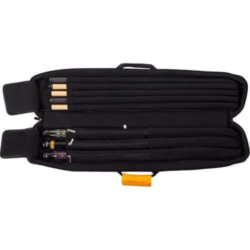 Miękki pokrowiec na kij bilardowy Classic CueBuddy, czarno-żółty, 3/5, 83 cm