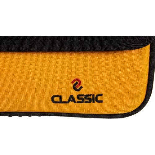 Miękki pokrowiec na kij bilardowy Classic CueBuddy, czarno-żółty, 3/5, 83 cm