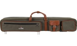 Miękki futerał na kij bilardowy Classic Pocketstyle, zielono-brązowy, 3/5, 85 cm