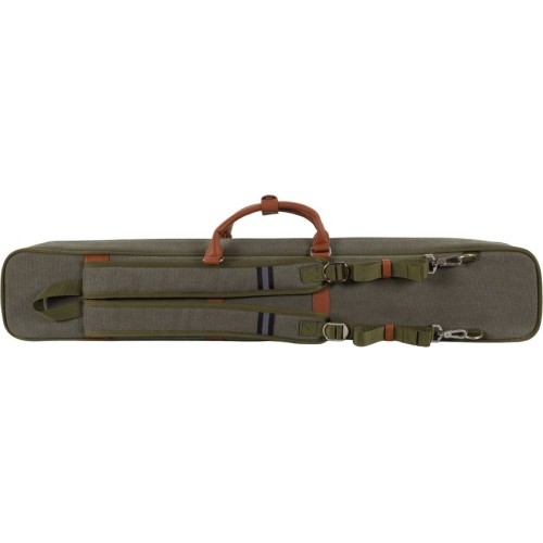 Miękki futerał na kij bilardowy Classic Pocketstyle, zielono-brązowy, 3/5, 85 cm