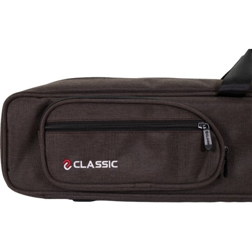 Miękkie etui na kij bilardowy Classic CueGuard, kawowy brąz, 3/5, 83 cm