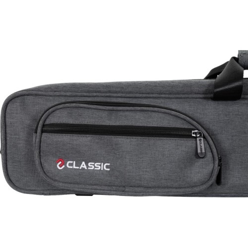Miękki pokrowiec na kij bilardowy Classic CueGuard, szary, 3/5, 83 cm