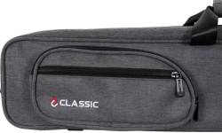 Miękki pokrowiec na kij bilardowy Classic CueGuard, szary, 3/5, 83 cm