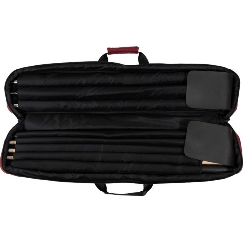 Etui na kij bilardowy CueGuard Classic, bordowe, 3/5, 83 cm