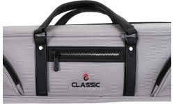 Miękki futerał na kij bilardowy Classic Prestige, szary, 3/5, 83 cm