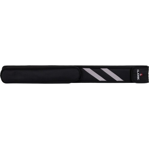 Miękkie etui na kij bilardowy, klasyczne paski, czarno-białe, 1/1, 83 cm