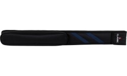 Miękki futerał na kije bilardowe, Classic Stripes, czarno-niebieski, 1/1, 83 cm