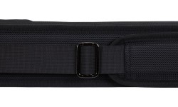 Miękki futerał na kij bilardowy, Classic Stripes, czarno-czerwony, 1/1, 83 cm