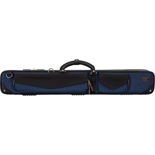 Twarde etui na kij bilardowy Classic N&A, czarno-niebieskie, 2x4, 85 cm