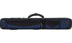 Twarde etui na kij bilardowy Classic N&A, czarno-niebieskie, 2x4, 85 cm