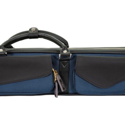 Twarde etui na kij bilardowy Classic N&A, czarno-niebieskie, 2x4, 85 cm