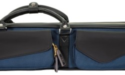 Twarde etui na kij bilardowy Classic N&A, czarno-niebieskie, 2x4, 85 cm