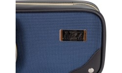 Twarde etui na kij bilardowy Classic N&A, czarno-niebieskie, 2x4, 85 cm
