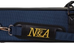 Twarde etui na kij bilardowy Classic N&A, czarno-niebieskie, 2x4, 85 cm