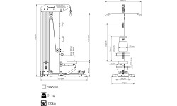 Wyciąg górny i dolny z siedziskiem MS-W101 2.0 - Marbo Sport