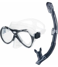 Zestaw do snorkelingu MANUS + BORNEO col.07 w siatkowej torbie