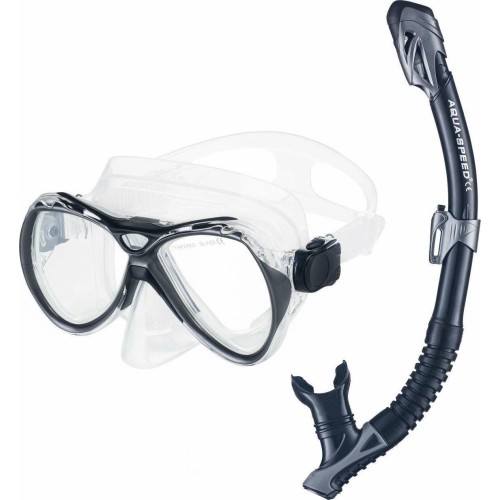 Zestaw do snorkelingu MANUS + BORNEO col.07 w siatkowej torbie