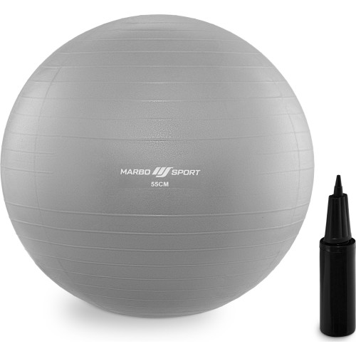 Piłka gimnastyczna 55 cm szara Marbo Sport