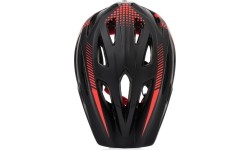 Kask rowerowy Meteor Lupus fullface S 48-52 cm czarno-czerwony