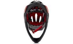 Kask rowerowy Meteor Lupus fullface S 48-52 cm czarno-czerwony