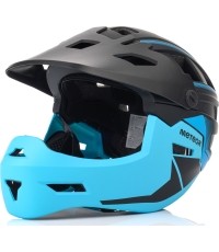 Fullface-fahrradhelm meteor hydra - Niebieski / Czarny