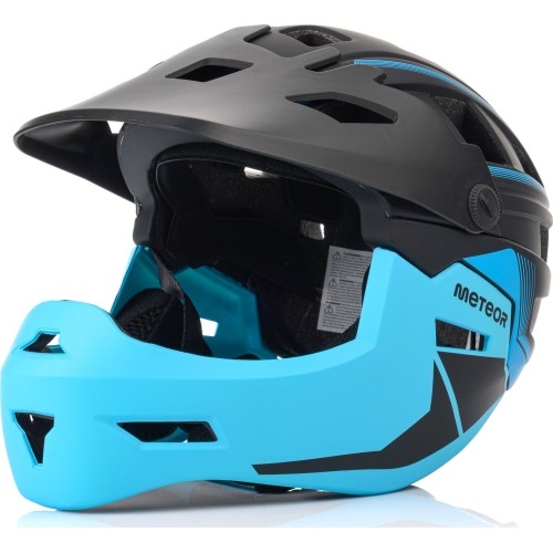 Fullface-fahrradhelm meteor hydra - Niebieski / Czarny