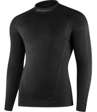 Men’s Thermal Motorcycle T-Shirt Brubeck Cooler LS1654M - Czarny