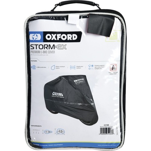 Pokrowiec na rower elektryczny Oxford Stormex, czarny