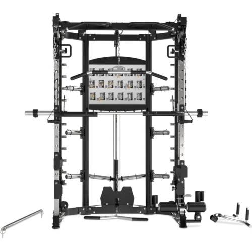 Wielofunkcyjna maszyna Smitha Pivot Fitness FSM-200, czarna