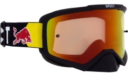 Gogle motocrossowe Red Bull Spect Evan, matowa czerń, czerwone lustrzane szkła