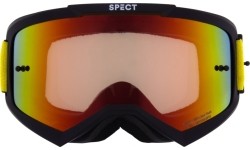 Gogle motocrossowe Red Bull Spect Evan, matowa czerń, czerwone lustrzane szkła