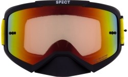 Gogle motocrossowe Red Bull Spect Evan, matowa czerń, czerwone lustrzane szkła