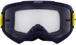 Gogle motocrossowe Red Bull Spect Evan, niebieskie, przezroczyste szkła
