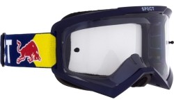 Gogle motocrossowe Red Bull Spect Evan, niebieskie, przezroczyste szkła